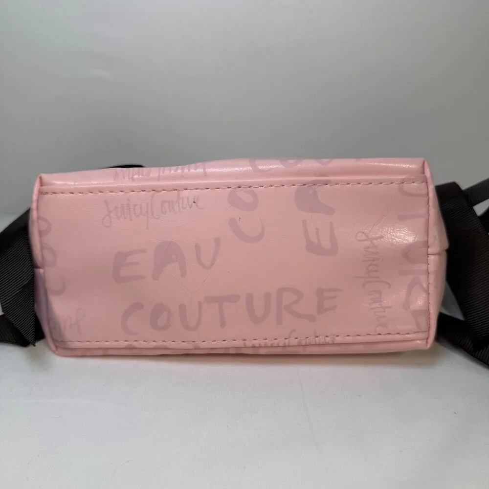 NWT JUICY Couture 2-Pc Travel Cosmetic Makeup Bags Pink Velour Hearts